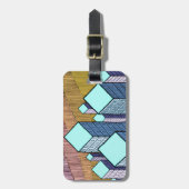 Einzigartige und charakteristische Gepäckmarke "Es Gepäckanhänger (Vorderseite vertikal)