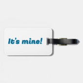 Einzigartige und charakteristische Gepäckmarke "Es Gepäckanhänger (Rückseite horizontal)