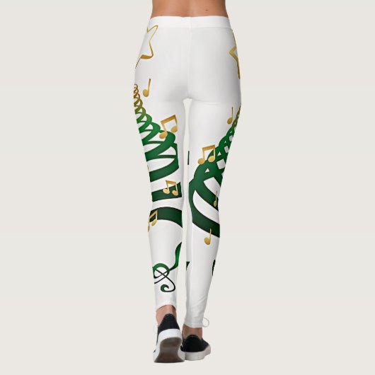 EINZIGARTIGE UND COOLE *SEHR MOD CHRISTMAS TREES* LEGGINGS (Rückseite)