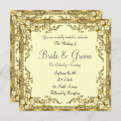 Einzigartige und elegante Einladung zur Hochzeit i (Vorne/Hinten)
