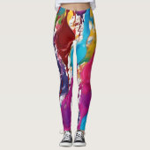 Einzigartige und farbenfrohe Leggings (Vorderseite)