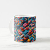 Einzigartige und farbenfrohe Radiergummis in Formm Kaffeetasse (Vorderseite Links)