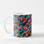 Einzigartige und farbenfrohe Radiergummis in Formm Kaffeetasse (Links)