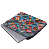 Einzigartige und farbenfrohe Radiergummis in versc Laptopschutzhülle (Vorne Knopf)
