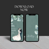 Einzigartige und klassische Hochzeitseinladung Einladung