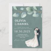 Einzigartige und klassische Hochzeitseinladung Einladung (Vorderseite)