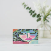 Einzigartige und künstlerische Hair Stylist-Visite Visitenkarte (Stehend Vorderseite)