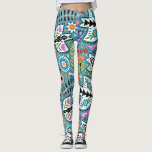 Einzigartige und lustige gemusterte Leggings
