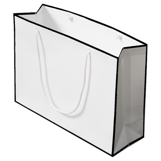 Einzigartige und moderne Boutique-Einkaufstasche Große Geschenktüte (Rückseite Schrägansicht)