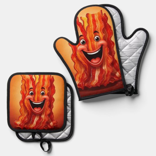 Einzigartige und moderne Designs Ofen-Mitt und Pot Ofenhandschuh & Topflappen-Set (Vorderseite/Rückseite)