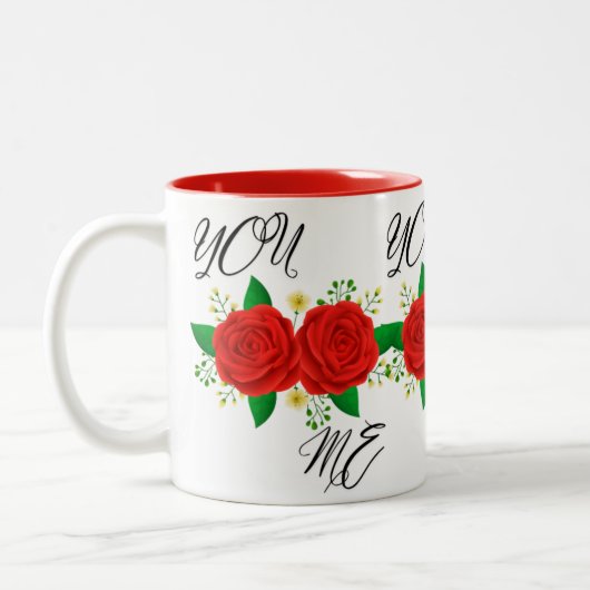 Einzigartige und personalisierte Fehler auf Zazzle Zweifarbige Tasse (Links)