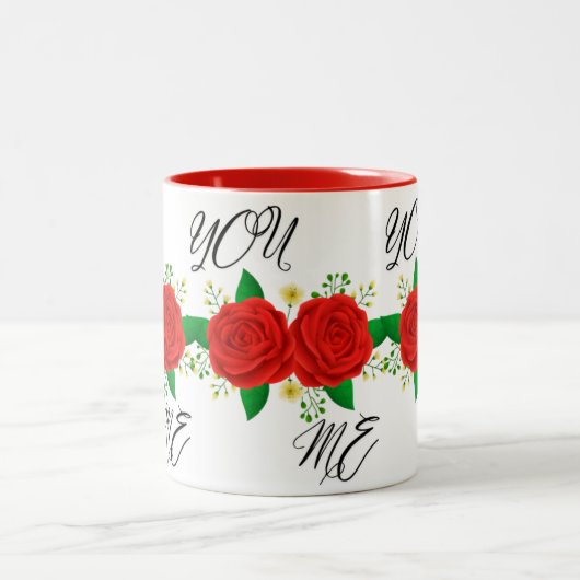 Einzigartige und personalisierte Fehler auf Zazzle Zweifarbige Tasse (Mittel)