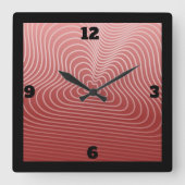 Einzigartige und Personalisierte Modelle für die b Quadratische Wanduhr (Vorderseite)