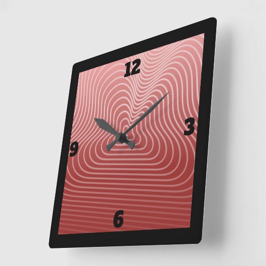 Einzigartige und Personalisierte Modelle für die b Quadratische Wanduhr (Winkel)