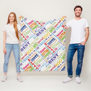 Einzigartige und Special-100. Fleecedecke