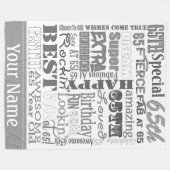 Einzigartige und Special-65. Fleecedecke (Vorderseite (Horizontal))