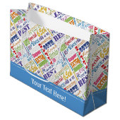 Einzigartige und Special-65. Große Geschenktüte (Vorderseite Schrägansicht)