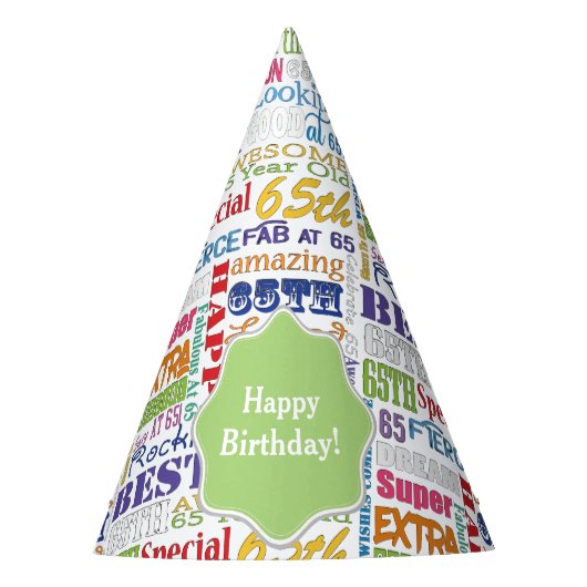 Einzigartige und Special-65. Partyhütchen (Vorderseite)