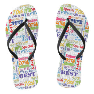 Einzigartige und Special-70. Badesandalen