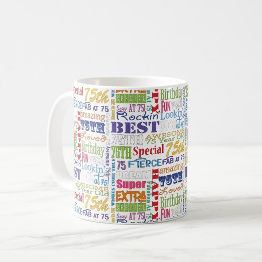 Einzigartige und Special-75. Kaffeetasse (Vorderseite Links)