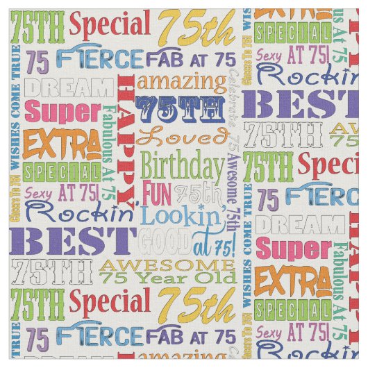 Einzigartige und Special-75. Stoff (Nahaufnahme)