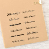 Einzigartige und stilvolle Namensaufkleber Aufkleber