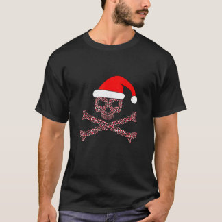 Einzigartige und virale Weihnachtscreme Cane Skull T-Shirt
