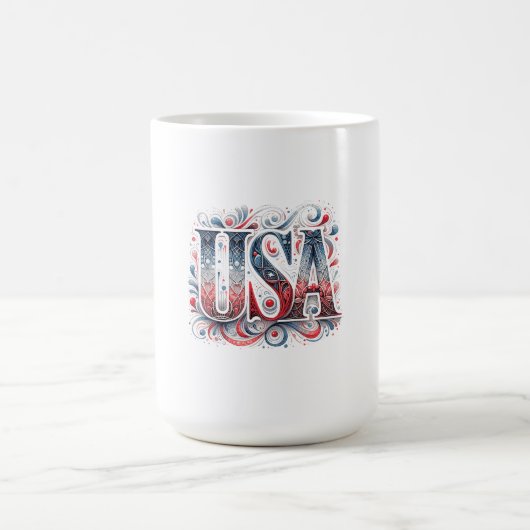 Einzigartige USA Kaffeetasse (Mittel)
