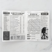 Einzigartige Valentinstag Card, Paare Zeitungsgesc Karte (Innenseite)