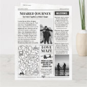 Einzigartige Valentinstag Card, Paare Zeitungsgesc Karte (Rückseite)