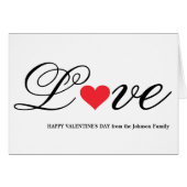 Einzigartige Valentinstag-Karte für Coole Familien (Vorderseite (Horizontal))