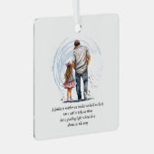 Einzigartige Vater-Tochter Ornament Aus Metall (Vorderseite Rechts)