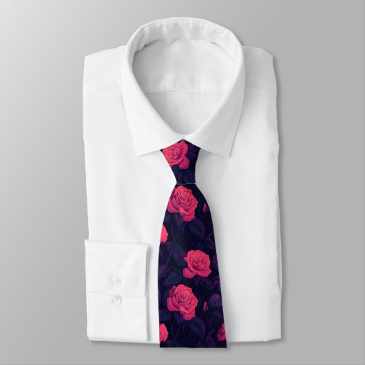 Einzigartige Vatertagsgeschenke Rose Floral Krawatte (Gebunden)