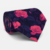 Einzigartige Vatertagsgeschenke Rose Floral Krawatte (Gerollt)