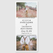 Einzigartige vertikale Hochzeit Speichern Sie die Magnetkarte (Vorderseite)