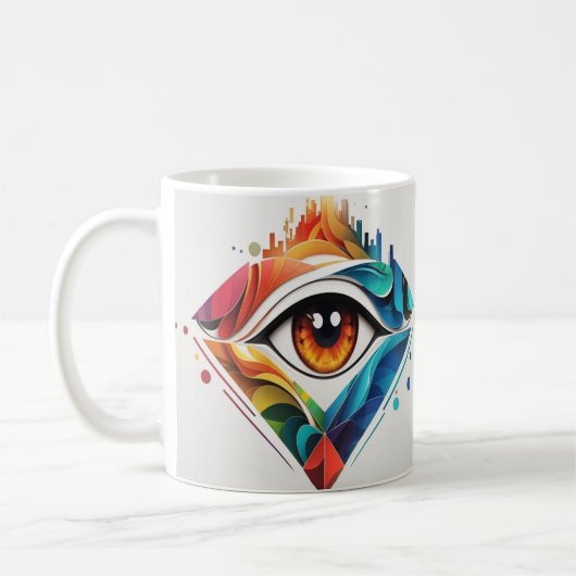 Einzigartige vielfältige Vision 2 Kaffeetasse (Links)
