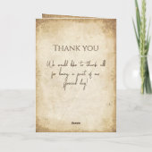 Einzigartige Viking Wedding Program Card Karte (Rückseite)