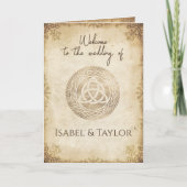 Einzigartige Viking Wedding Program Card Karte (Vorderseite)