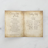 Einzigartige Viking Wedding Program Card Karte (Innenseite)