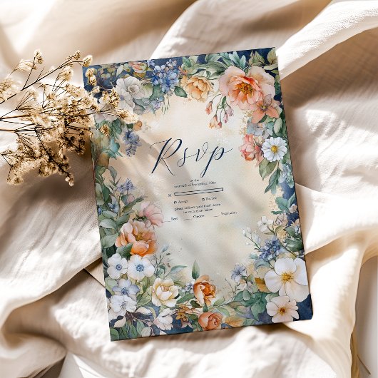 Einzigartige Viktorianische Königliche Hochzeit RSVP Karte