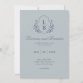 Einzigartige Vintage Bluebell-Reverie-Hochzeitsein Einladung (Vorderseite)