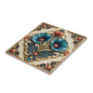 Einzigartige Vintage-Cottagecore-Bauernhaus-Dekora Fliese