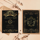 Einzigartige Vintage gotische Hochzeitseinladungen Einladung