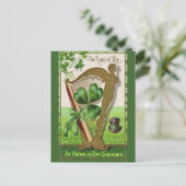 Einzigartige Vintage Illustration - Die Harfe von Postkarte (Stehend Vorderseite)