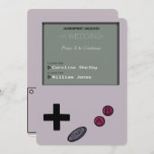 Einzigartige Vintage Retro Einladung (Vorne/Hinten)