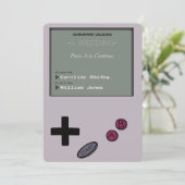 Einzigartige Vintage Retro Einladung (Stehend Vorderseite)