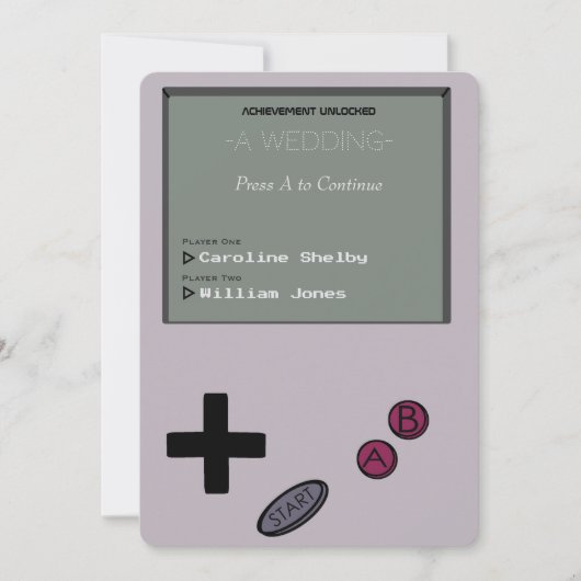 Einzigartige Vintage Retro Einladung (Vorderseite)