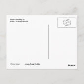 Einzigartige Vintage Retrostil Postkarte eines Voc (Rückseite)