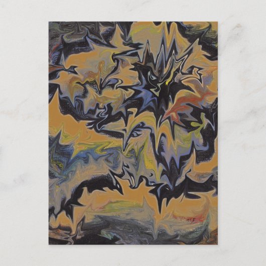 Einzigartige Vintage Retrostil Postkarte eines Voc (Vorderseite)