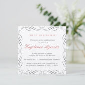 Einzigartige Vintage Wedding Dusche Einladung (Stehend Vorderseite)